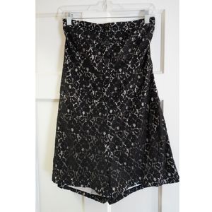 Large Strapless Black Lace Delia's Romper
